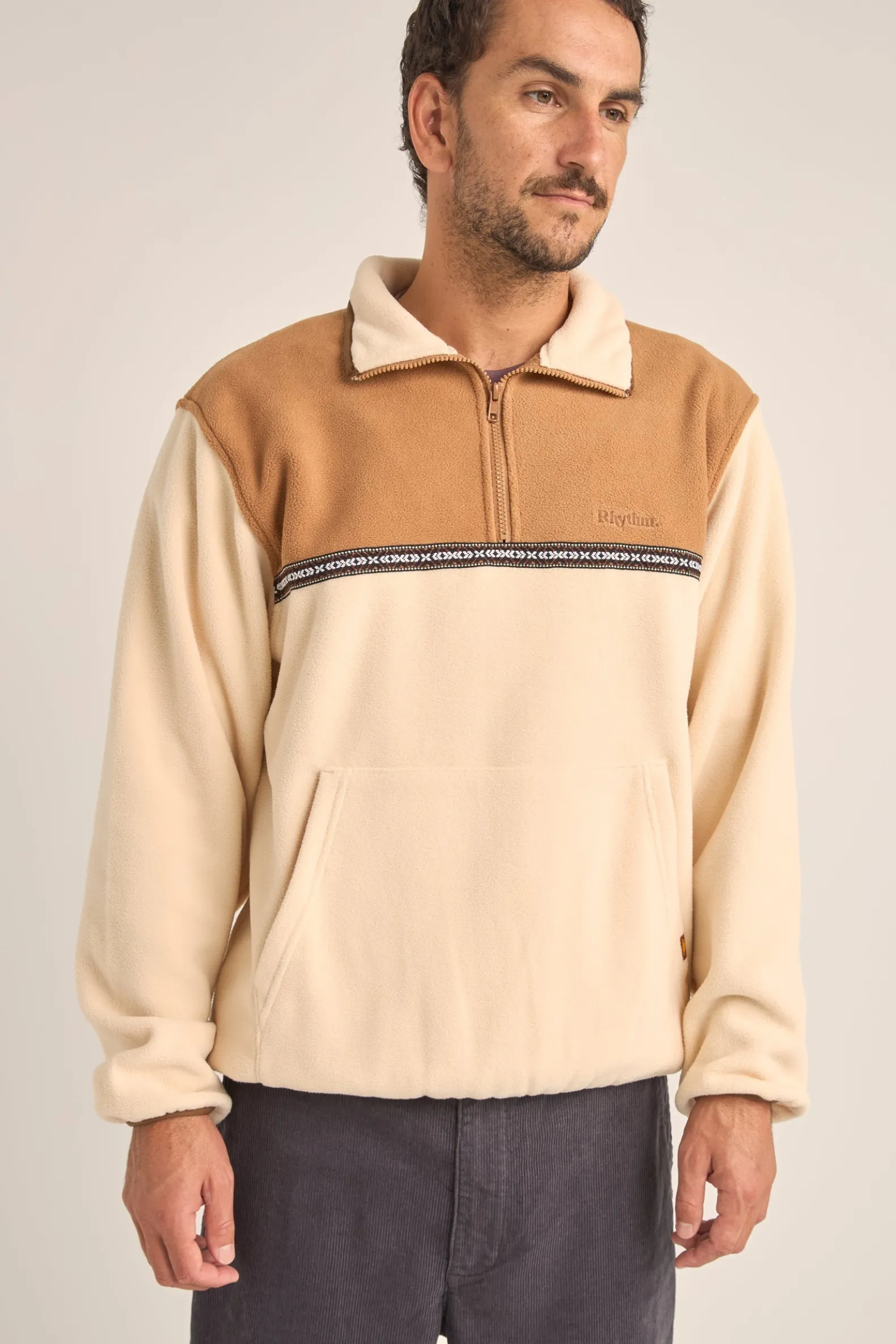 Alder Half Zip Pull Over Latte