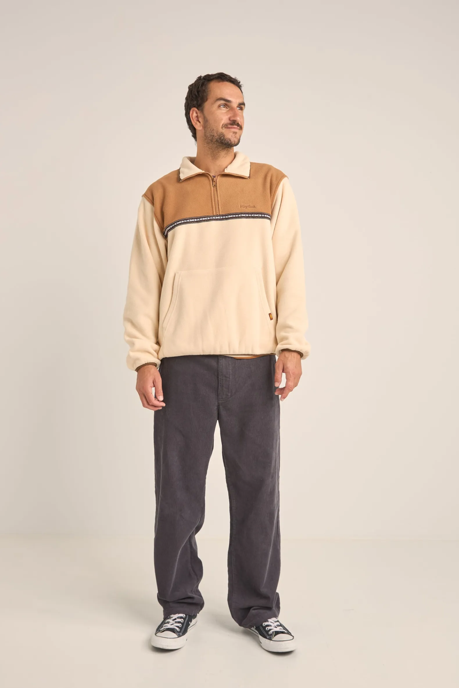 Alder Half Zip Pull Over Latte
