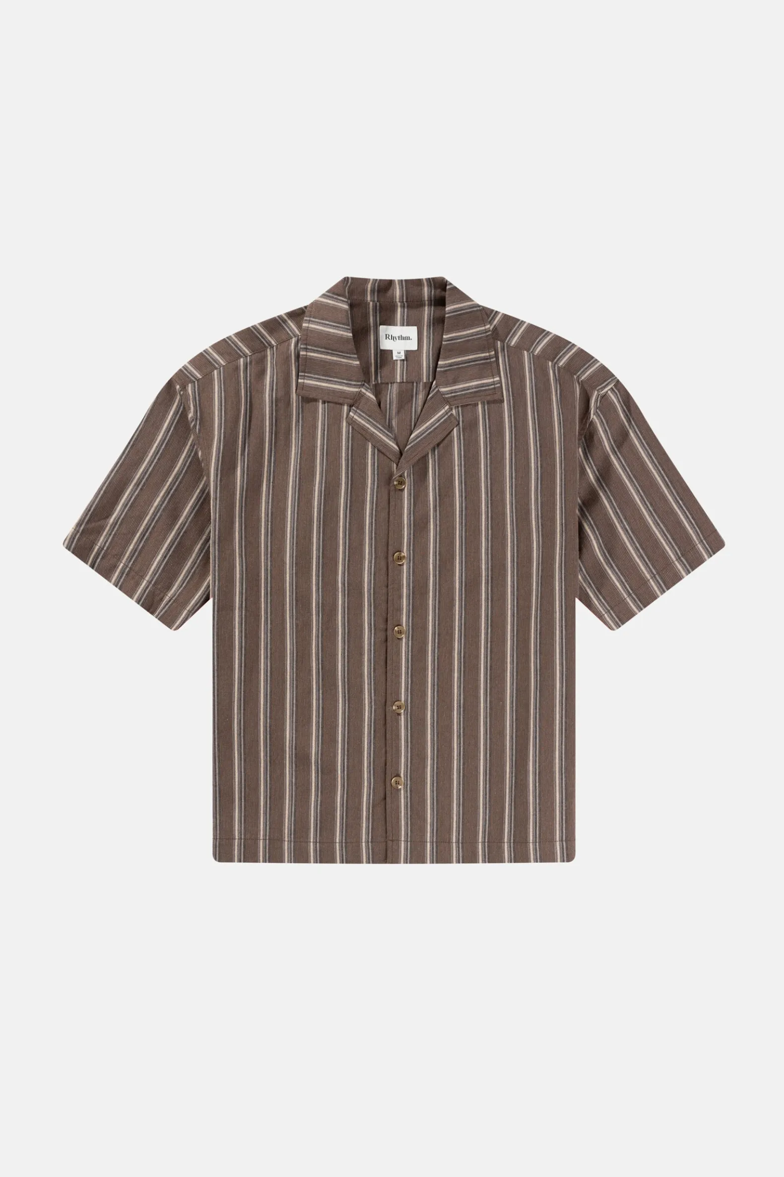 Baja Relaxed Stripe Ss Shirt Cafe