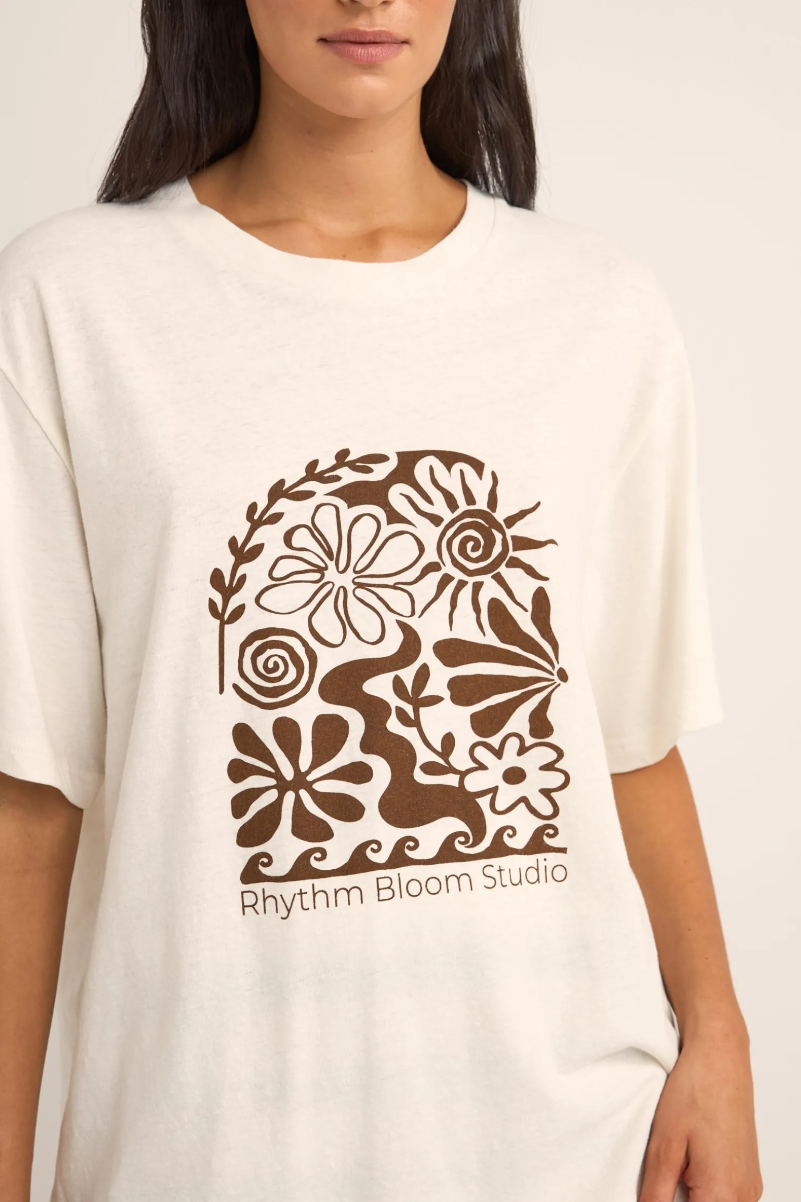 Bloom Studio Oversized T-Shirt Vintage White