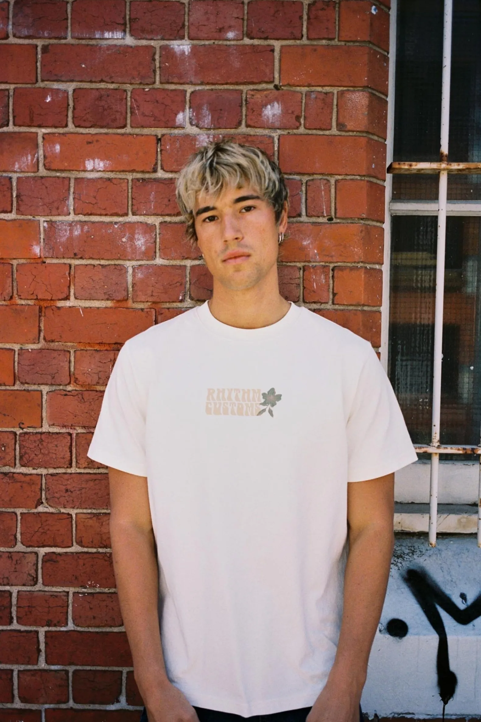 Blossom Vintage Ss T-Shirt Ecru