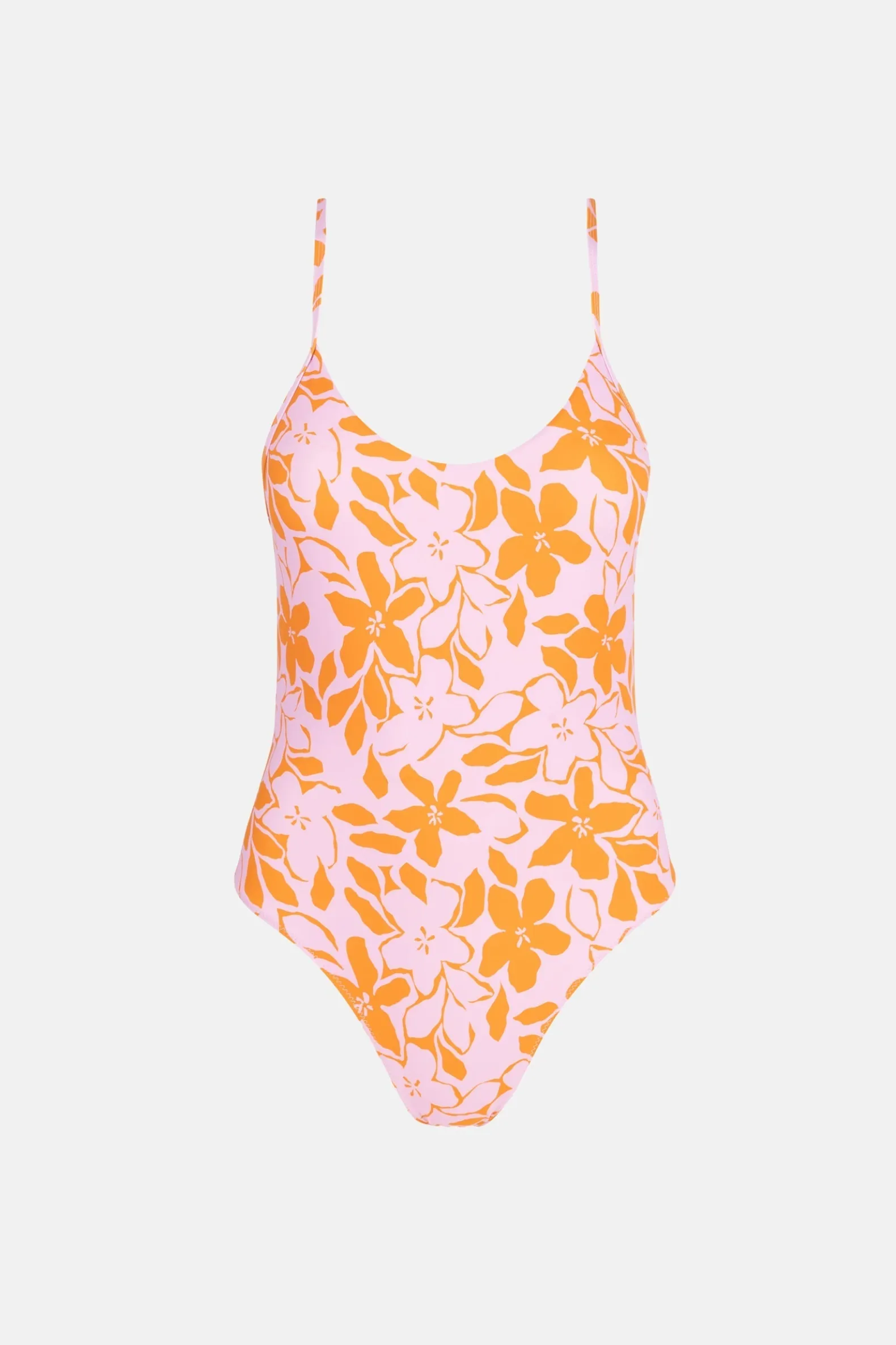 Bora Bora Floral Cross Back One Piece Pink