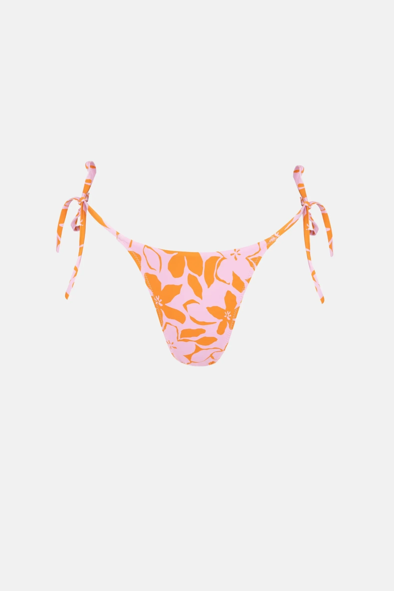 Bora Bora Floral Tie Side Hi Cut Pant Pink