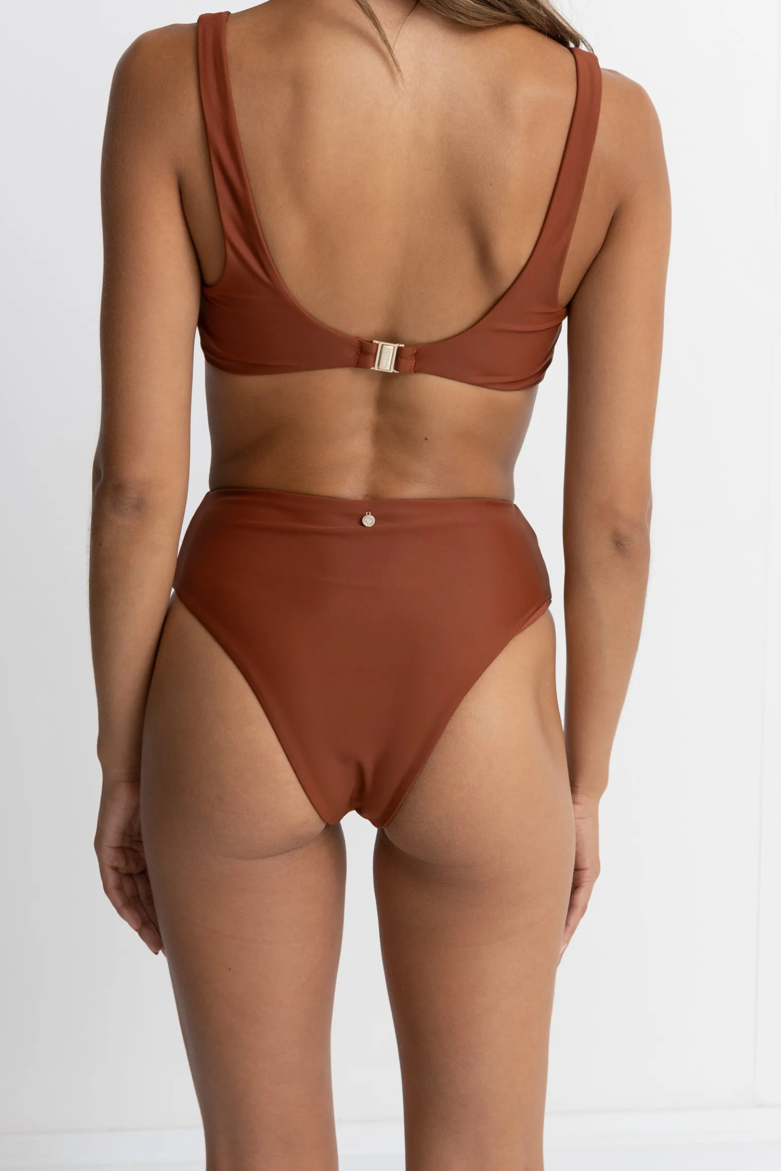 Classic Hi Waist Pant Rust