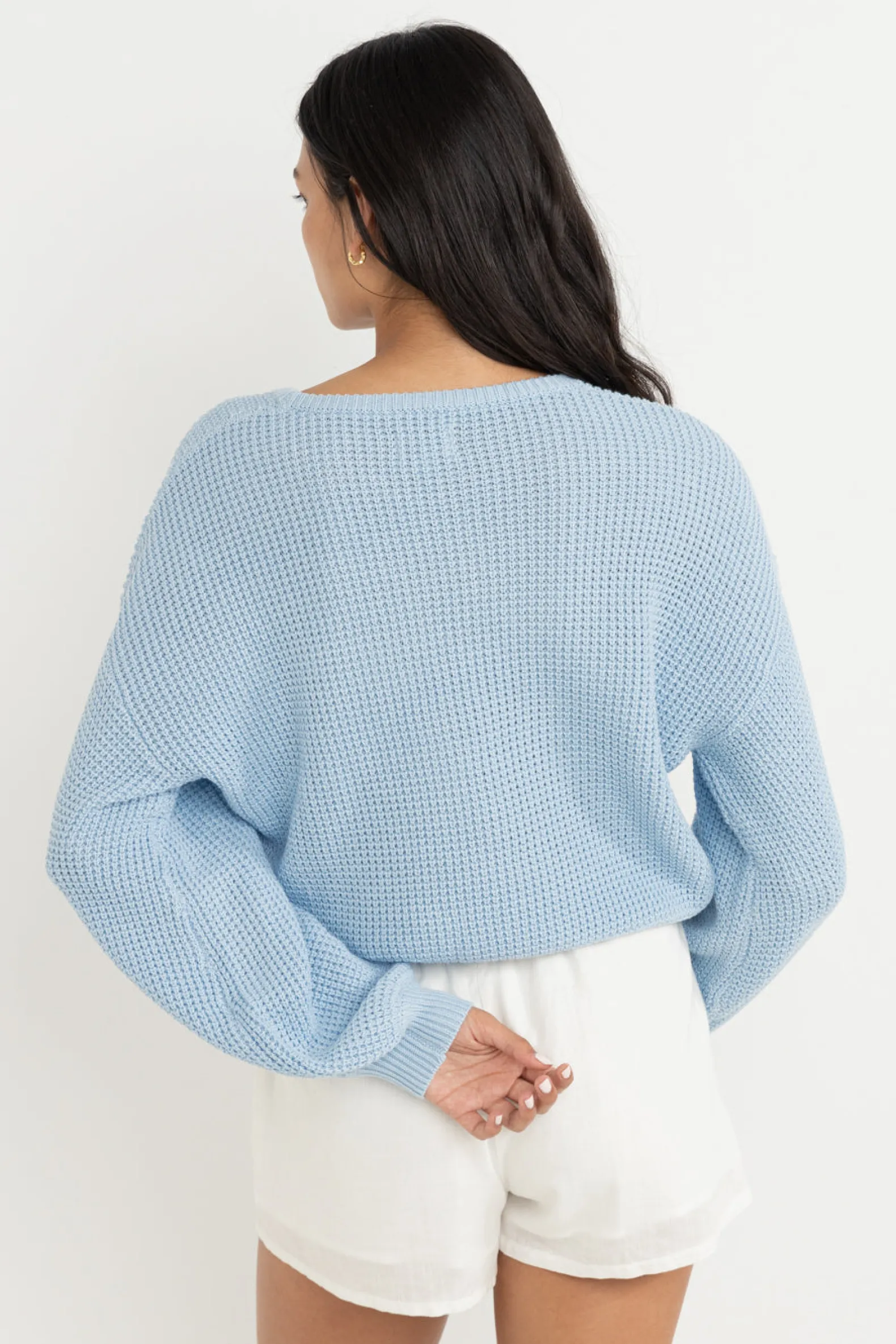 Classic Knit Jumper Blue