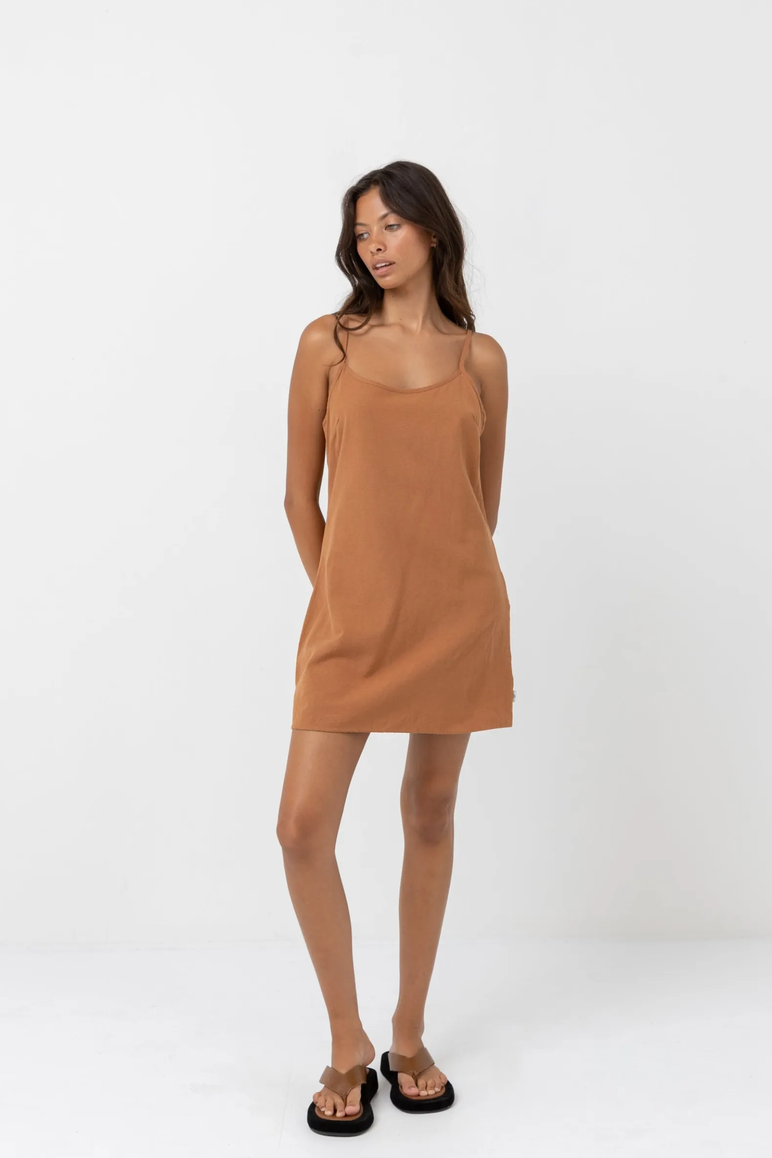 Classic Slip Dress Caramel