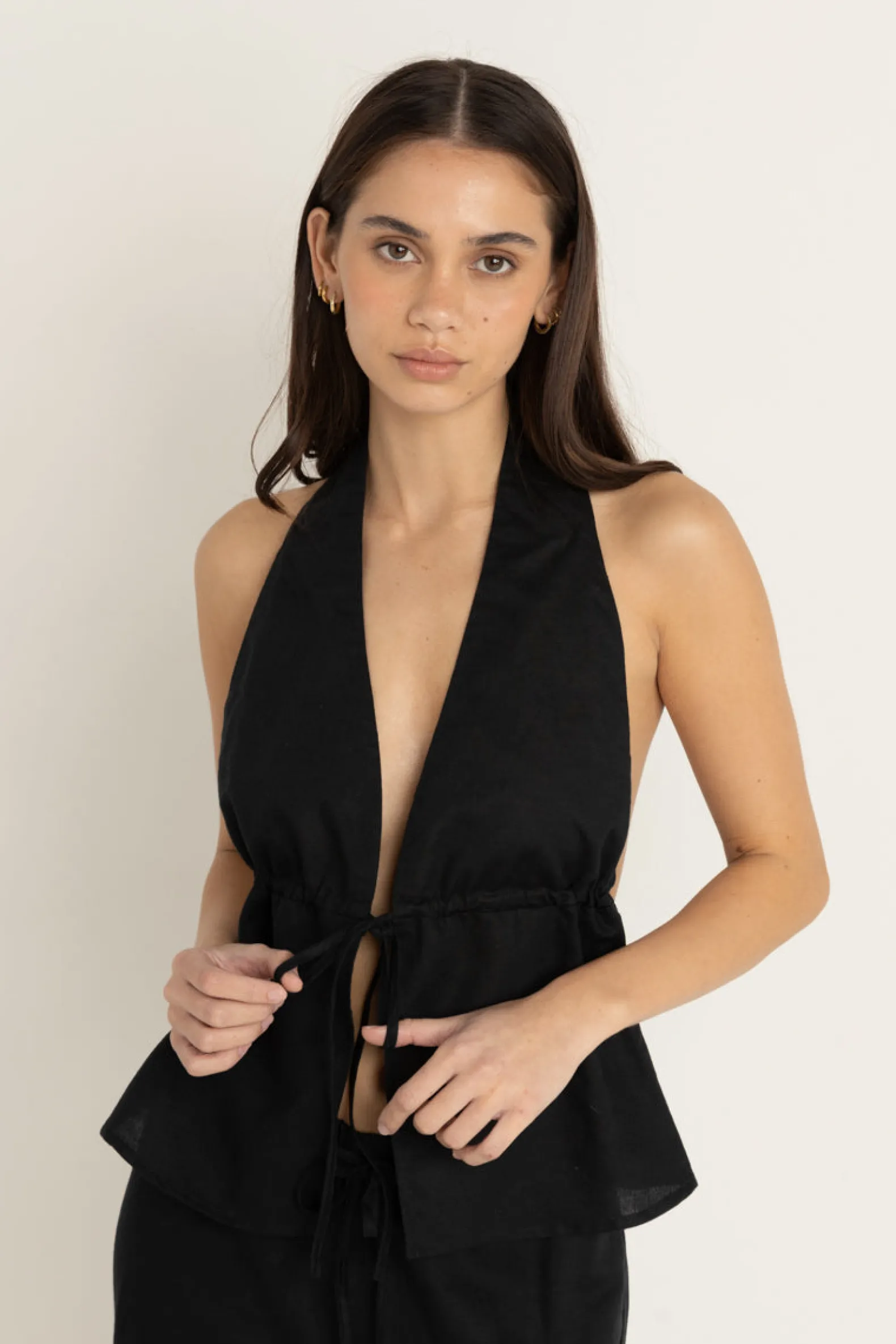 Cove Halter Top Black