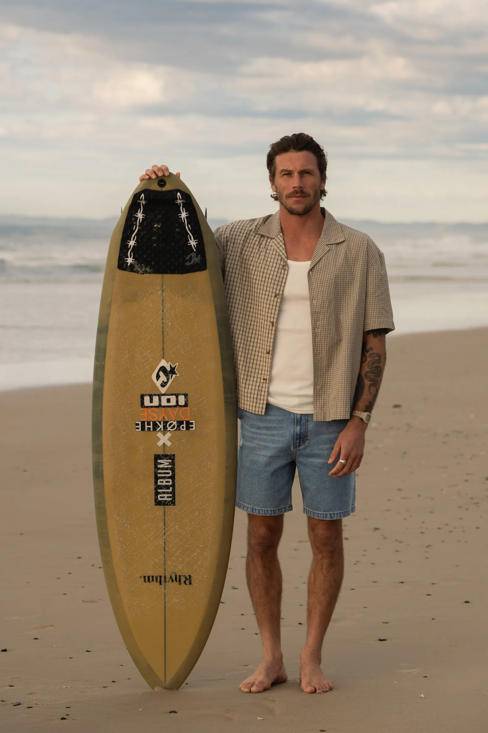 Cross Check Relaxed Ss Shirt Natural Mixed Check