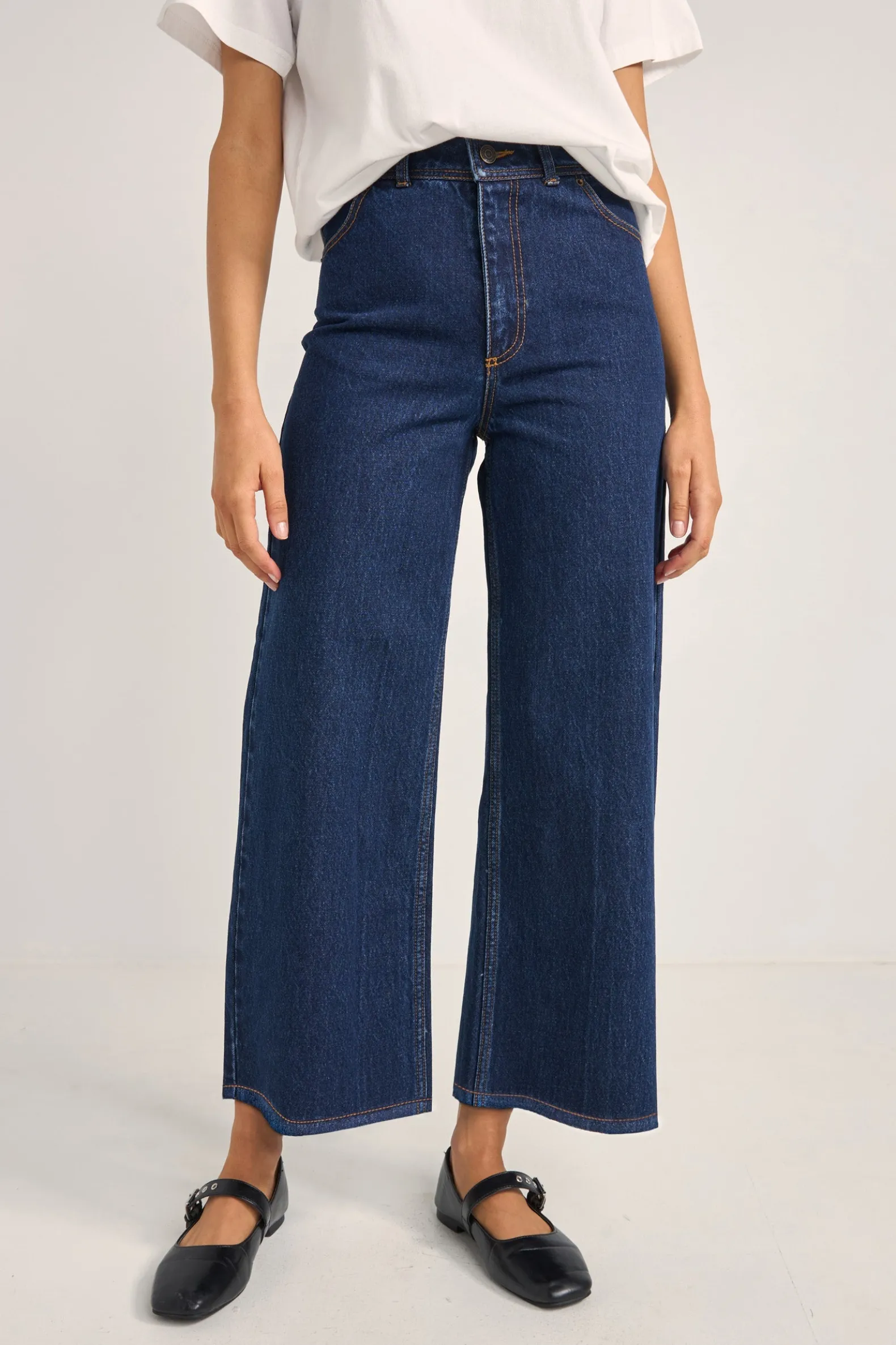 Demi High Loose Denim Jeans Indigo