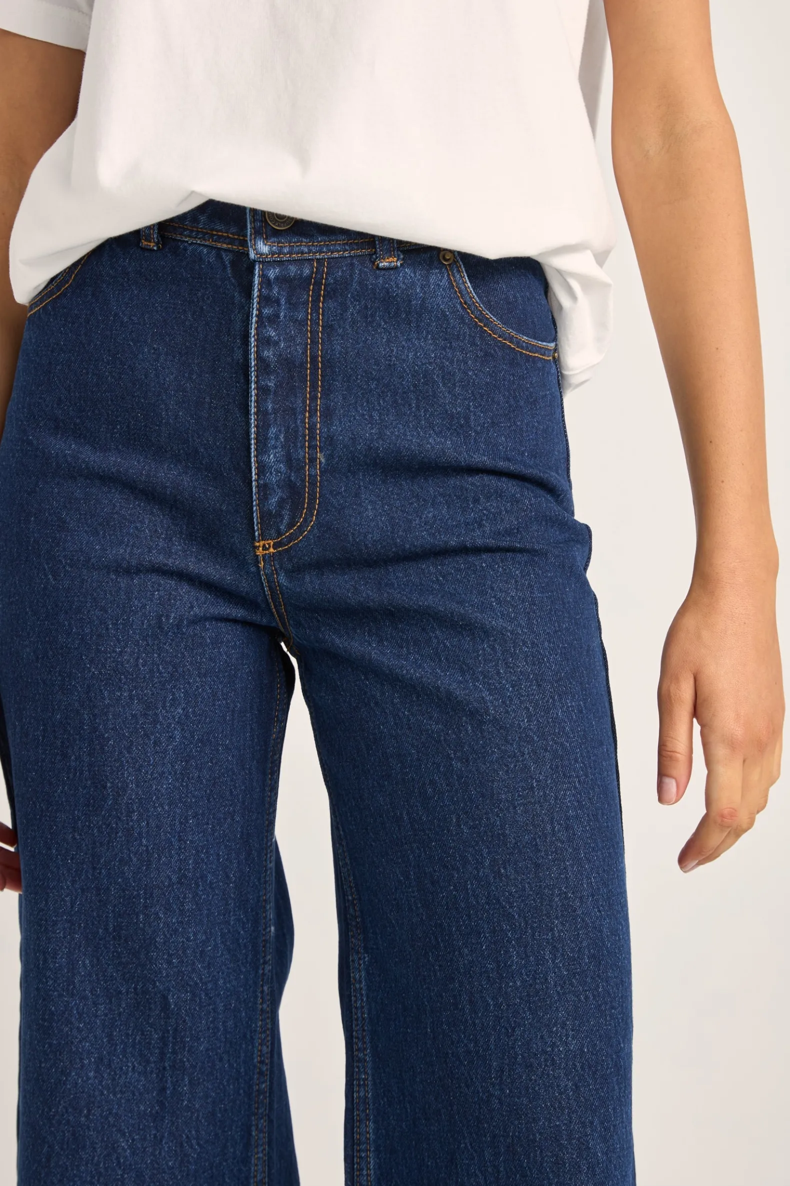 Demi High Loose Denim Jeans Indigo