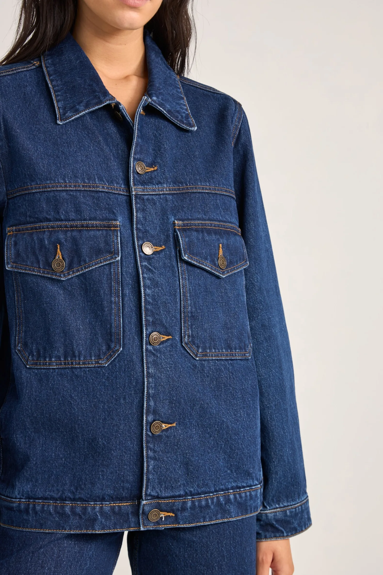 Demi Oversized Denim Jacket Indigo