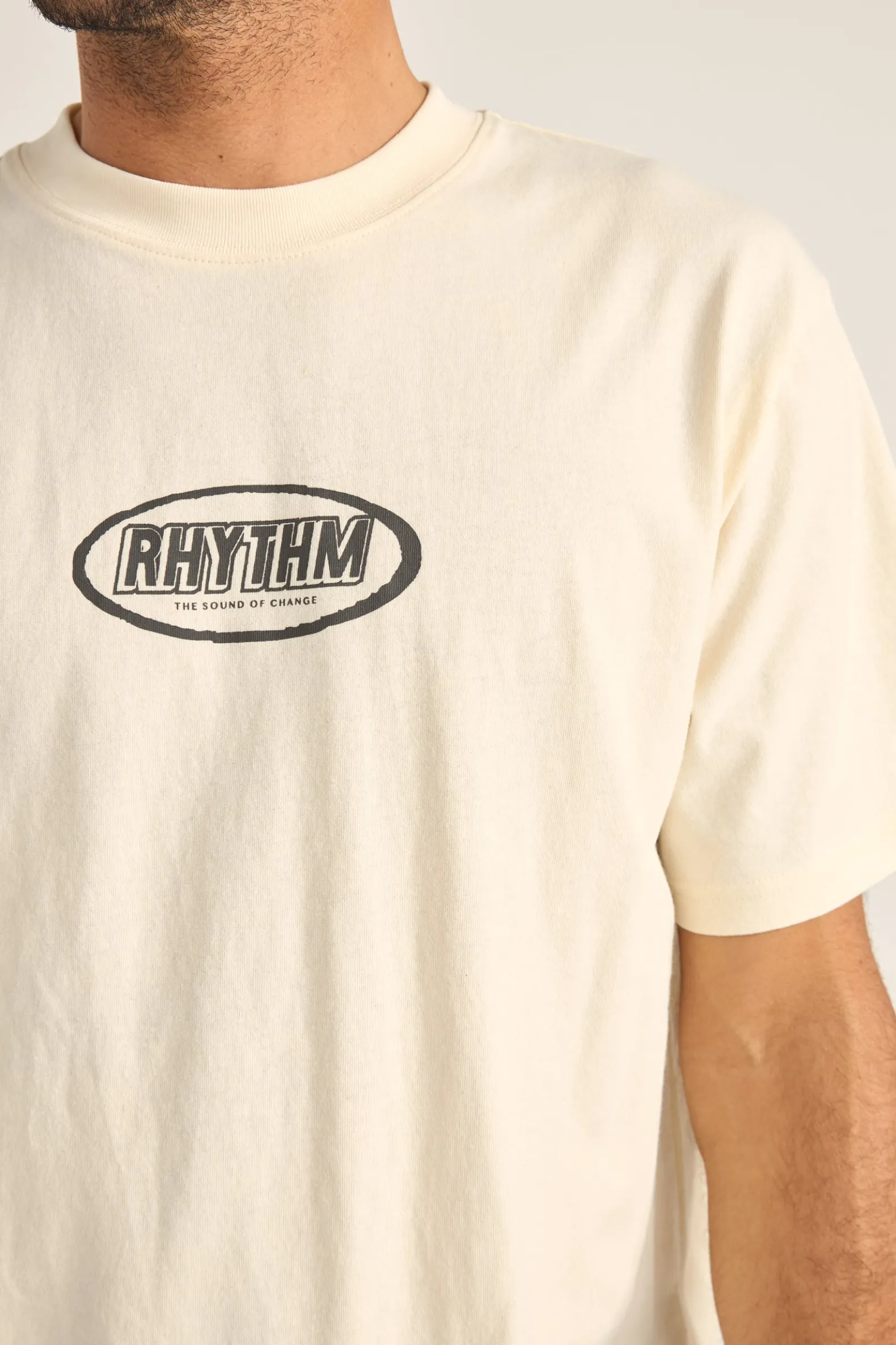 Elliptic Printed Vintage Ss T-Shirt Ecru