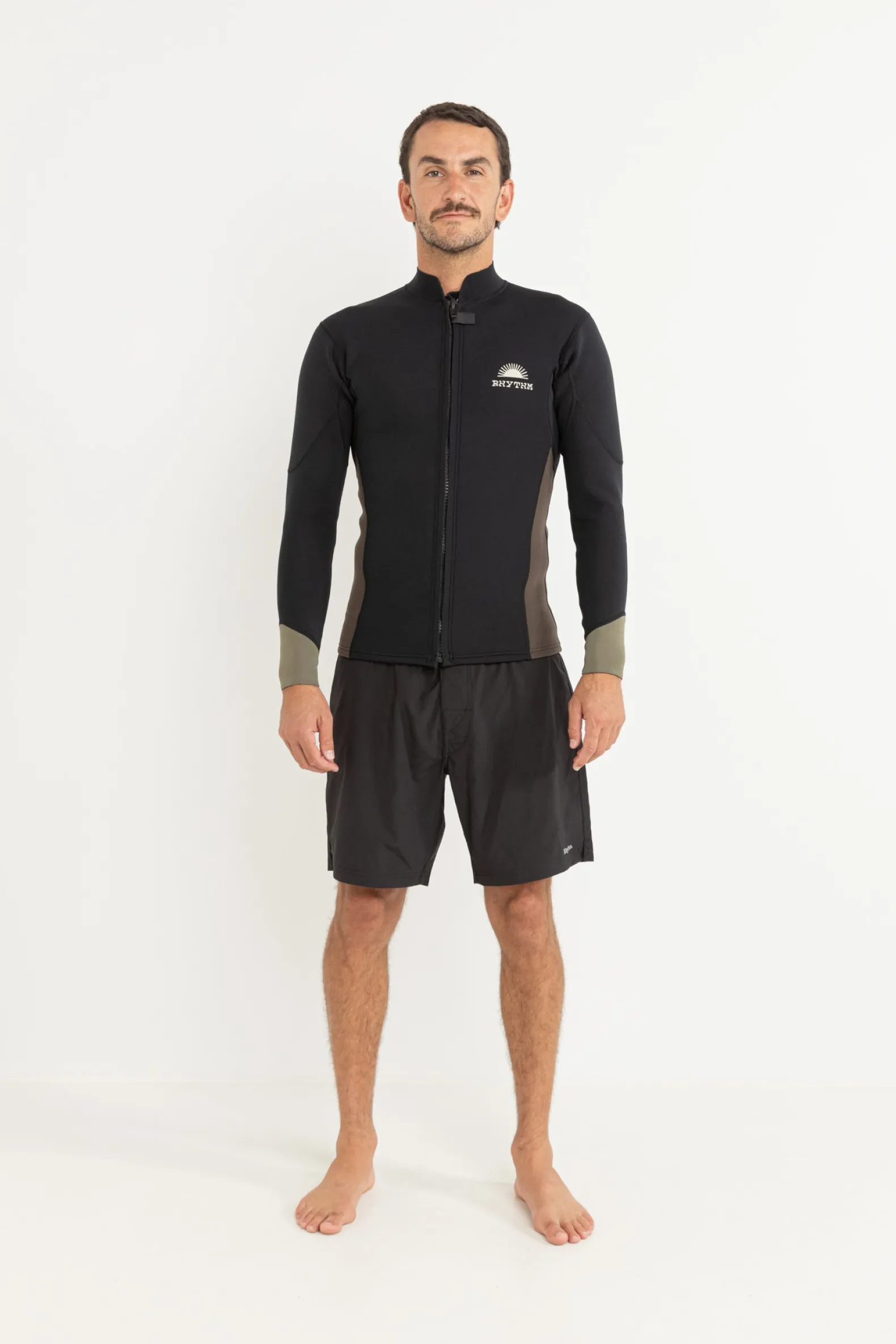 Essential Front Zip Jacket Black