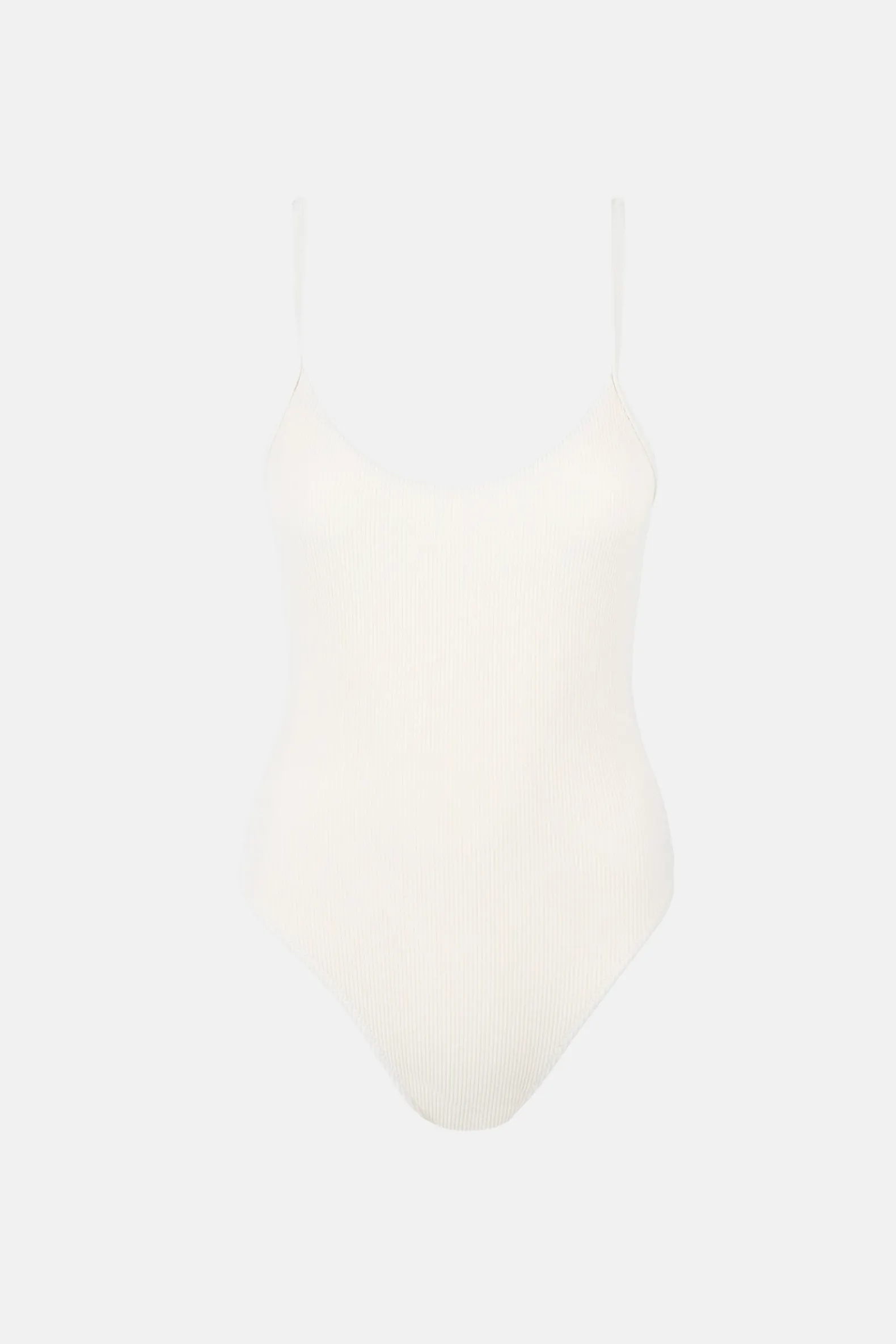 Essential Rib Minimal One Piece Creme