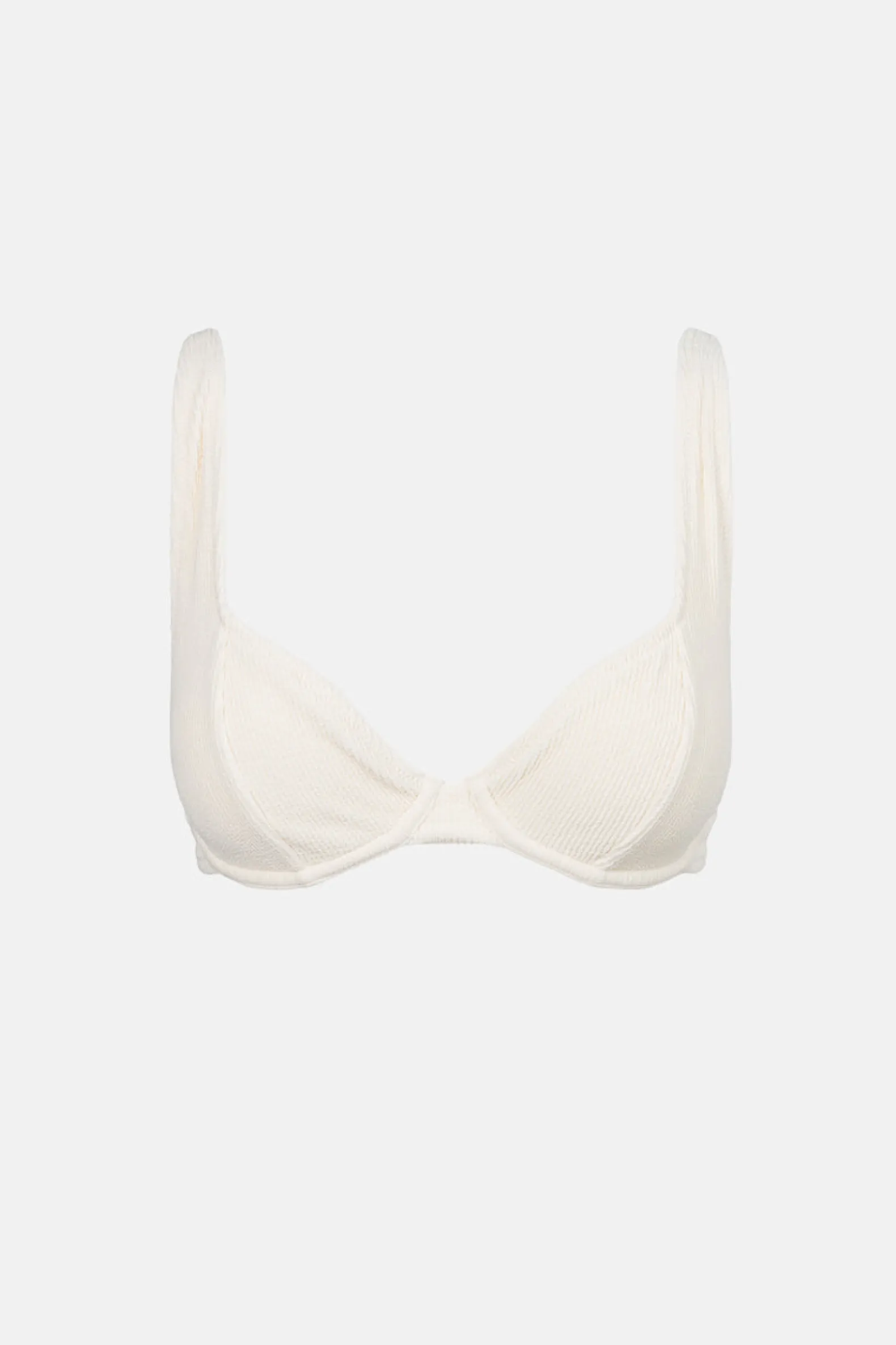 Essential Rib Underwire Top Creme