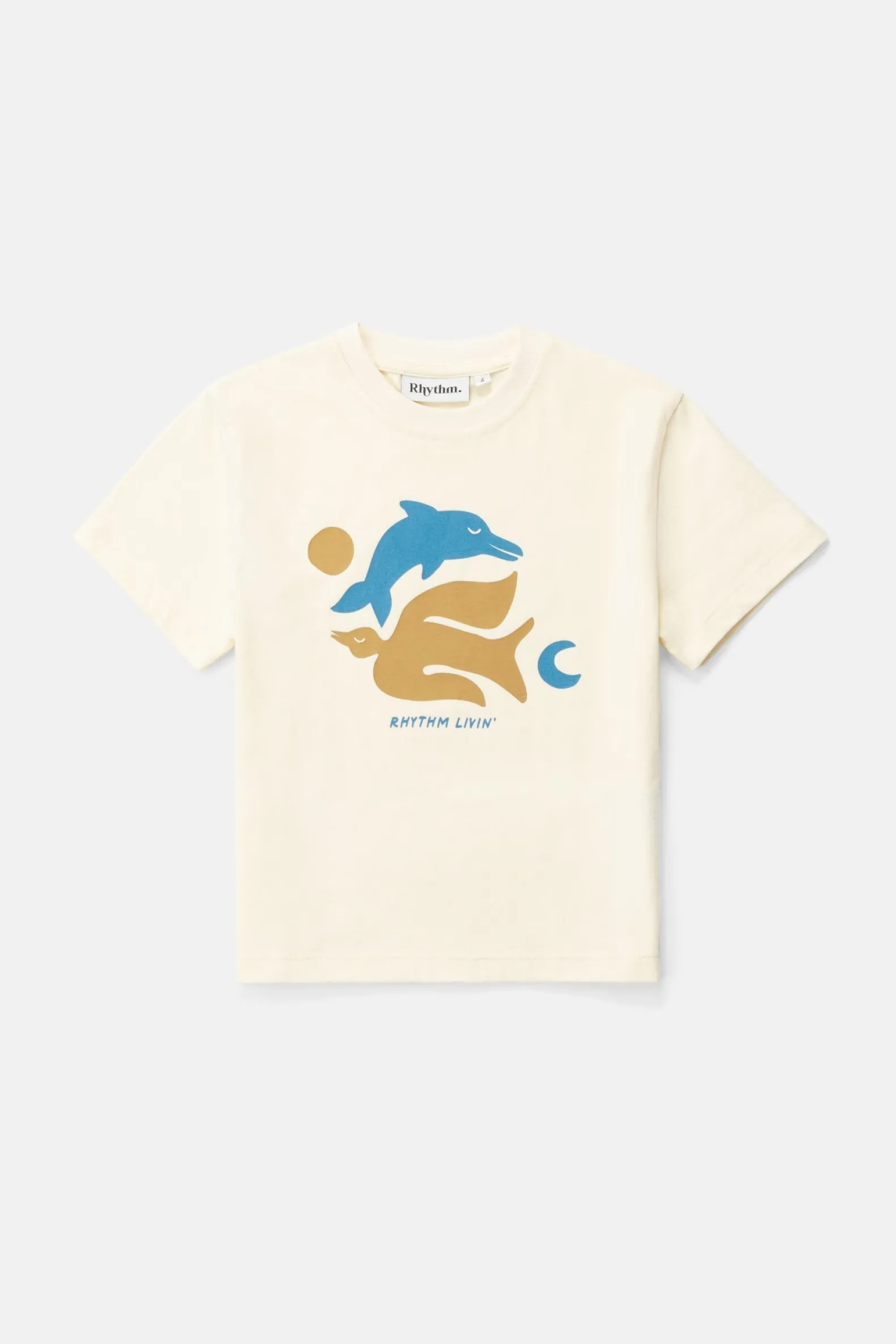 Kids Peace SS T-Shirt Natural White