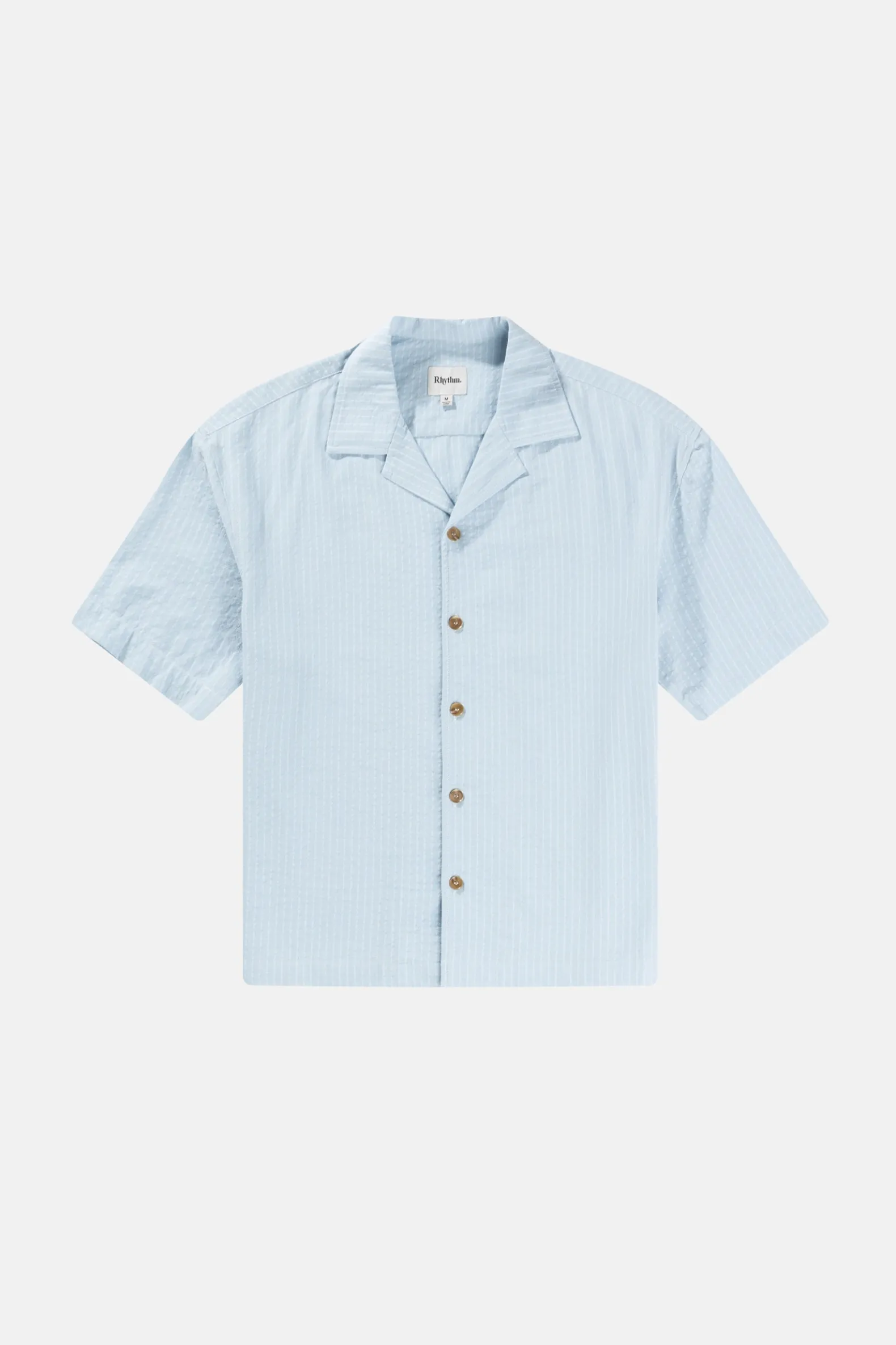 Relaxed Stripe Ss Shirt Blue