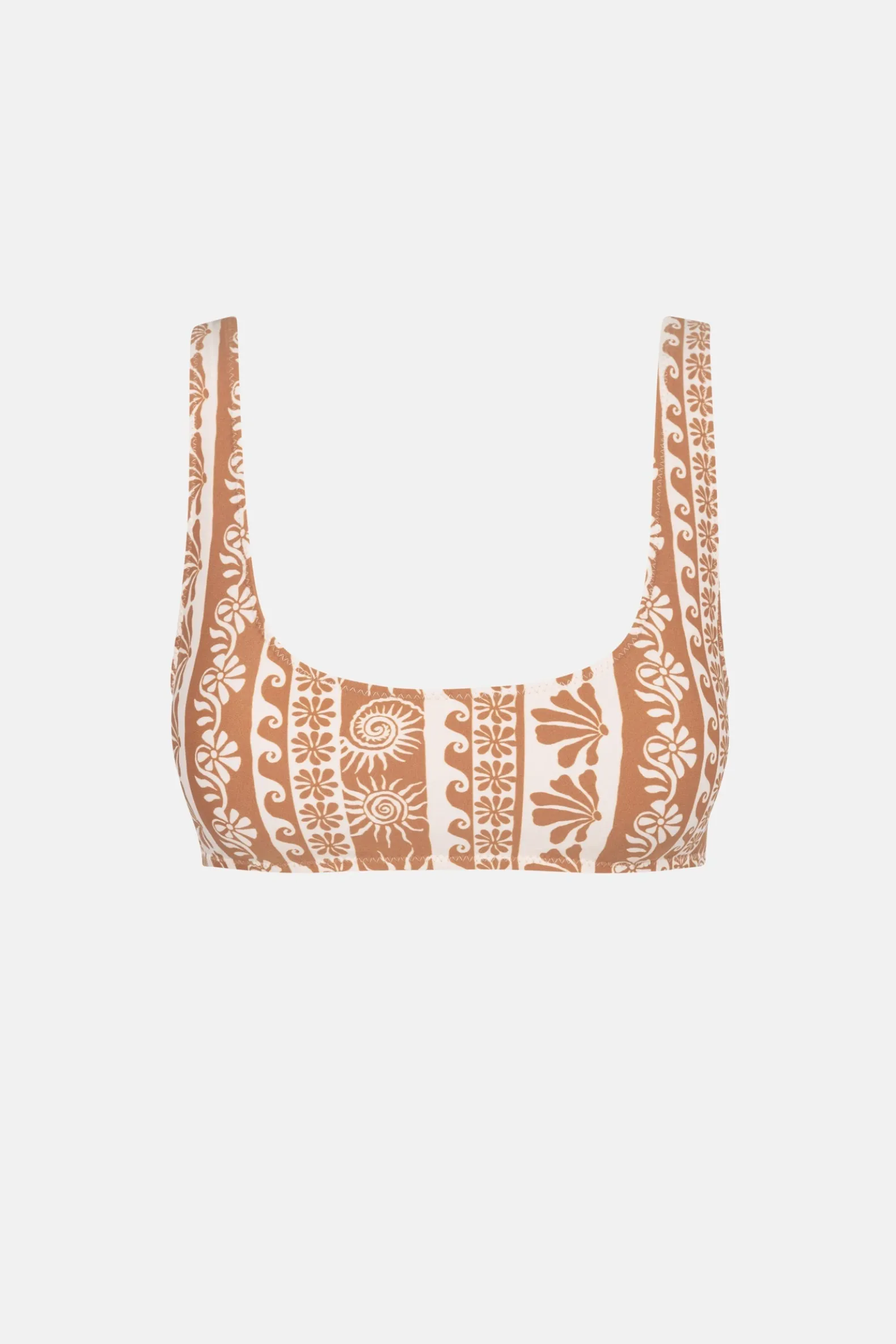 Seafarer Crop Top Brown