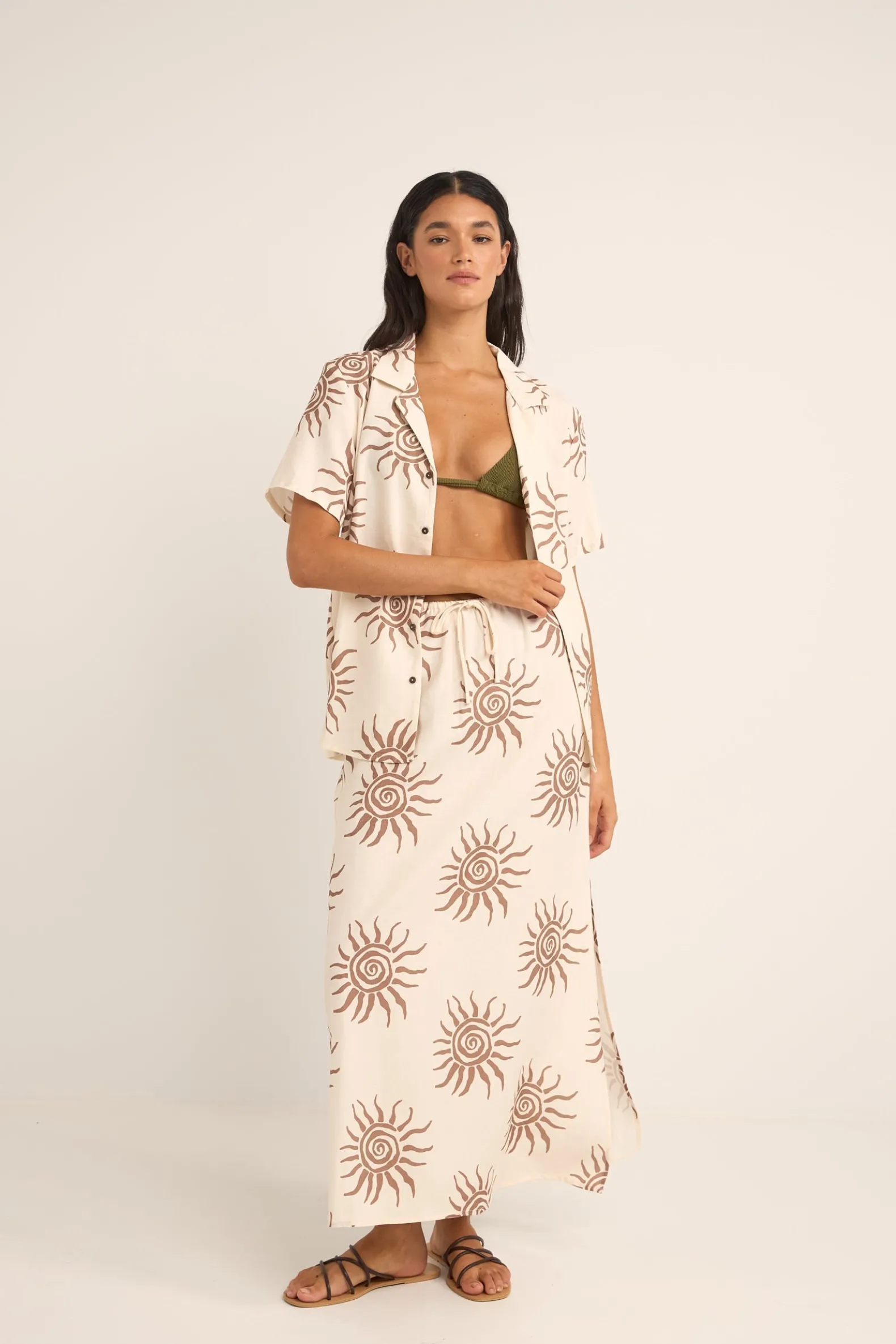 Seafarer Maxi Skirt Brown