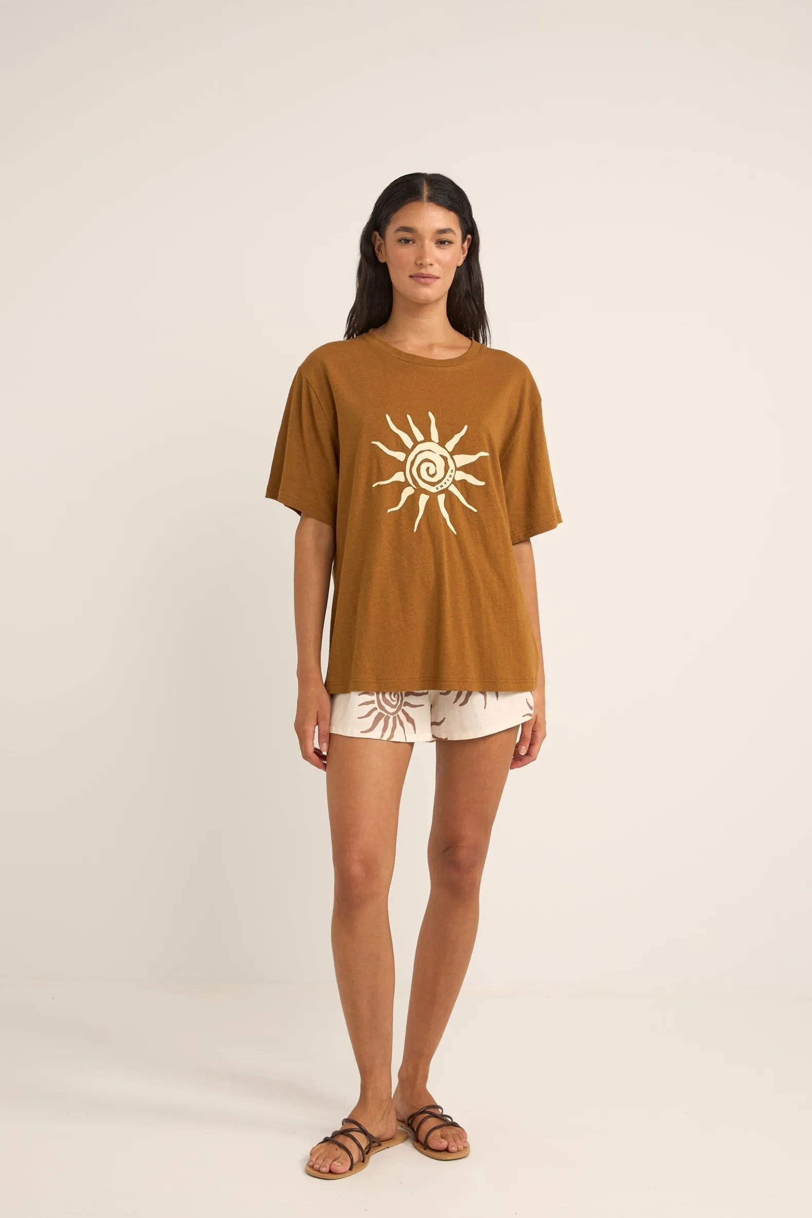 Seafarer Oversized T-Shirt Brown