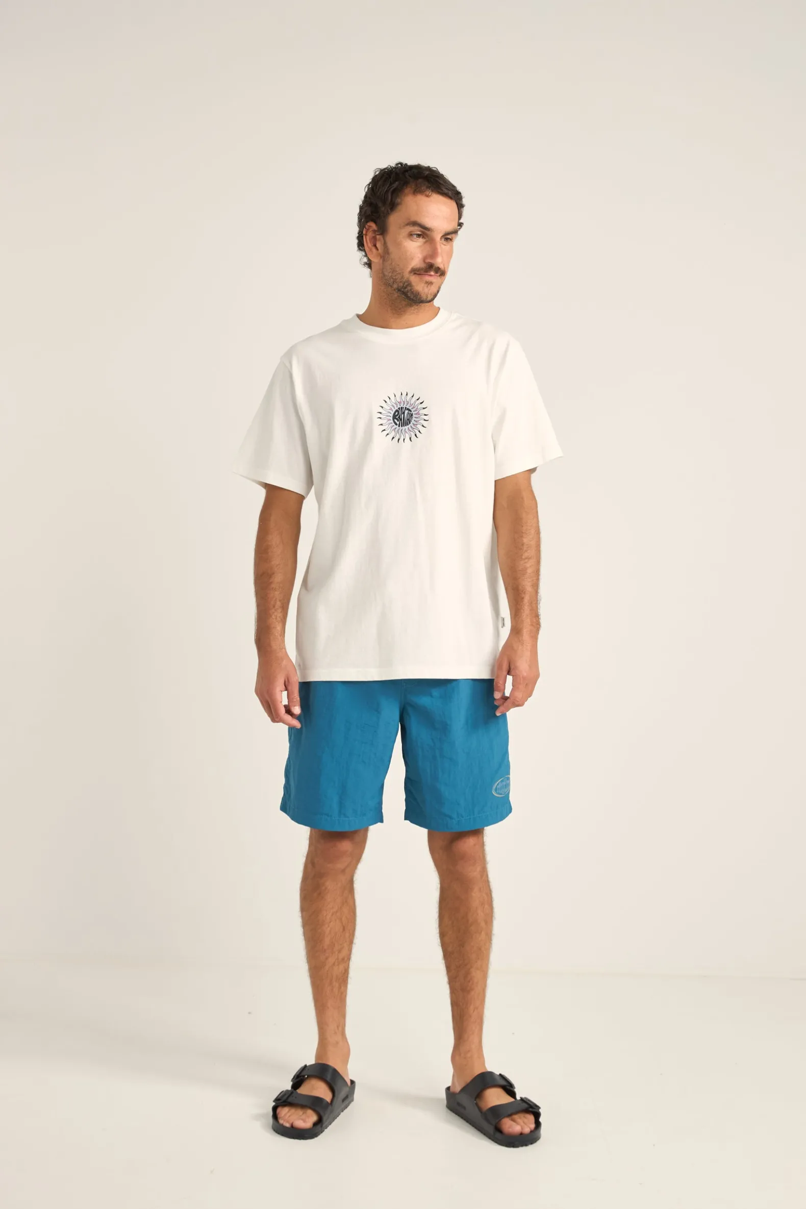 Sun Beams Vintage Ss T-Shirt Vintage White