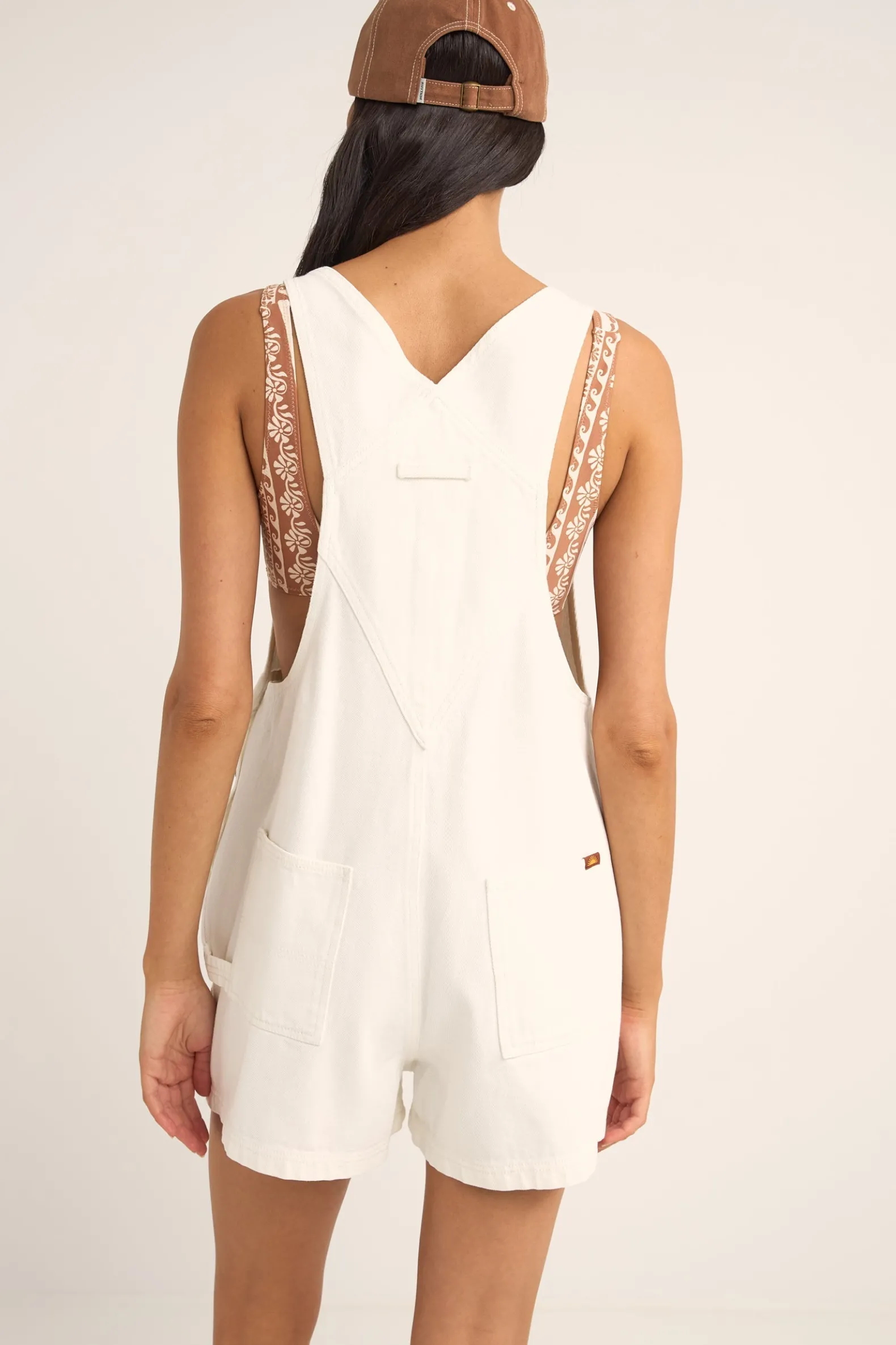 Tides Short Overall White