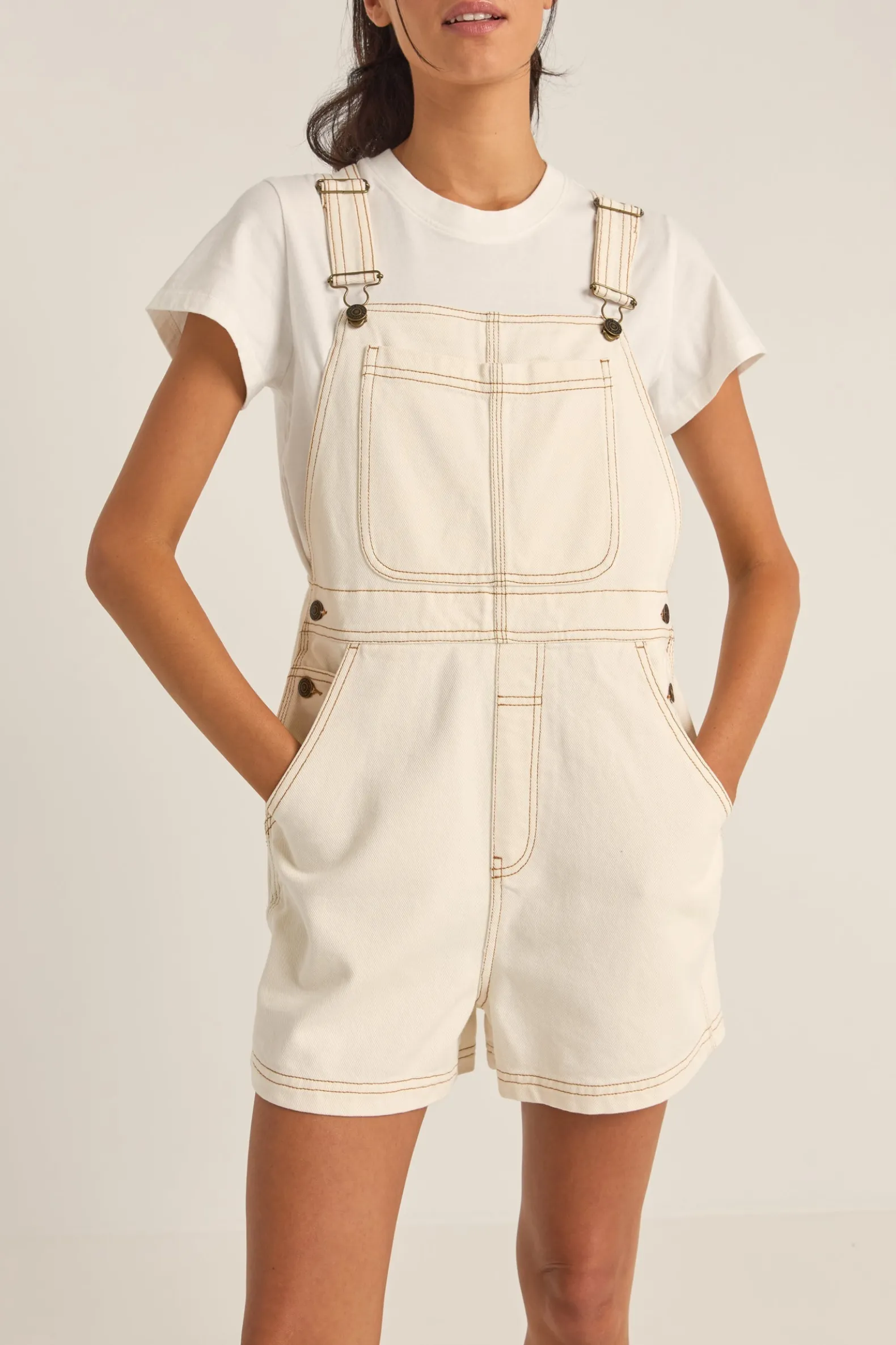 Tides Short Overall Cream