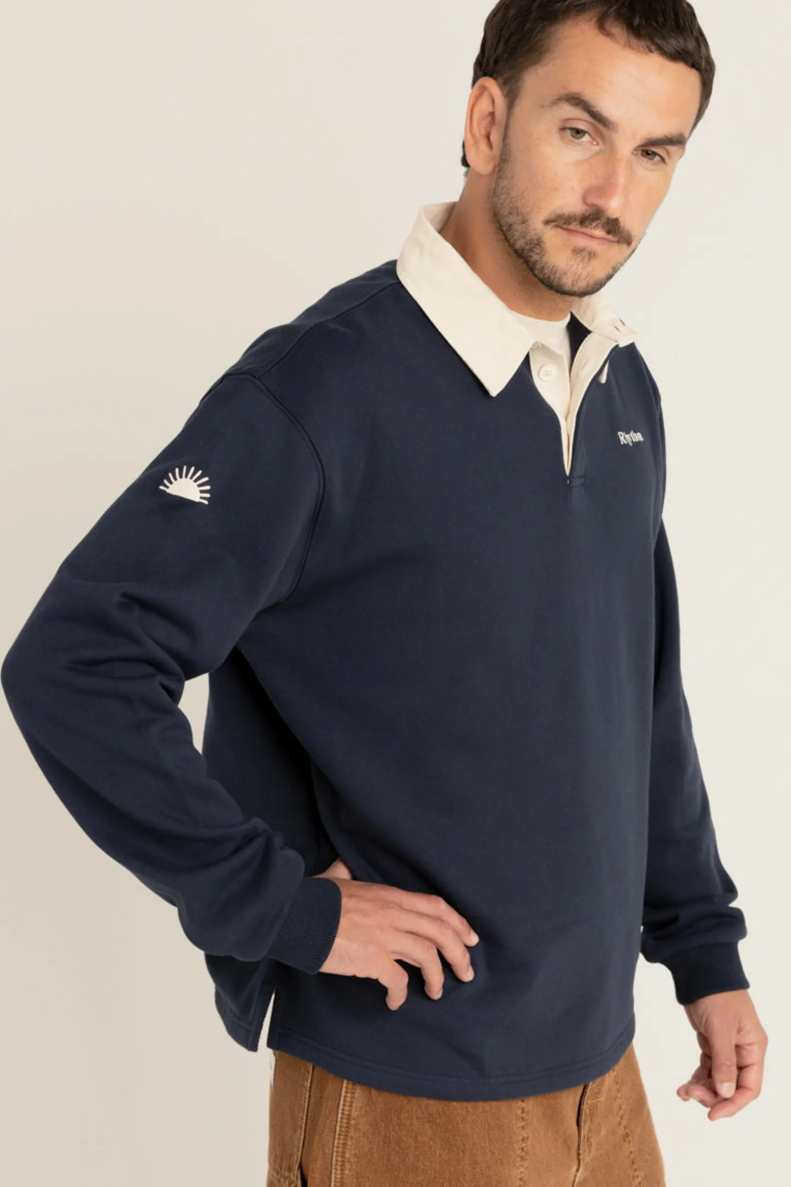 Vintage Rugby Ls Polo Indigo