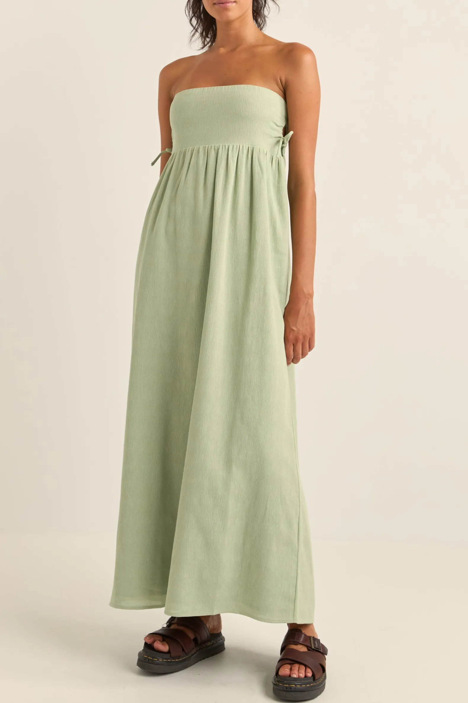 Zali Tie Side Maxi Dress Sage